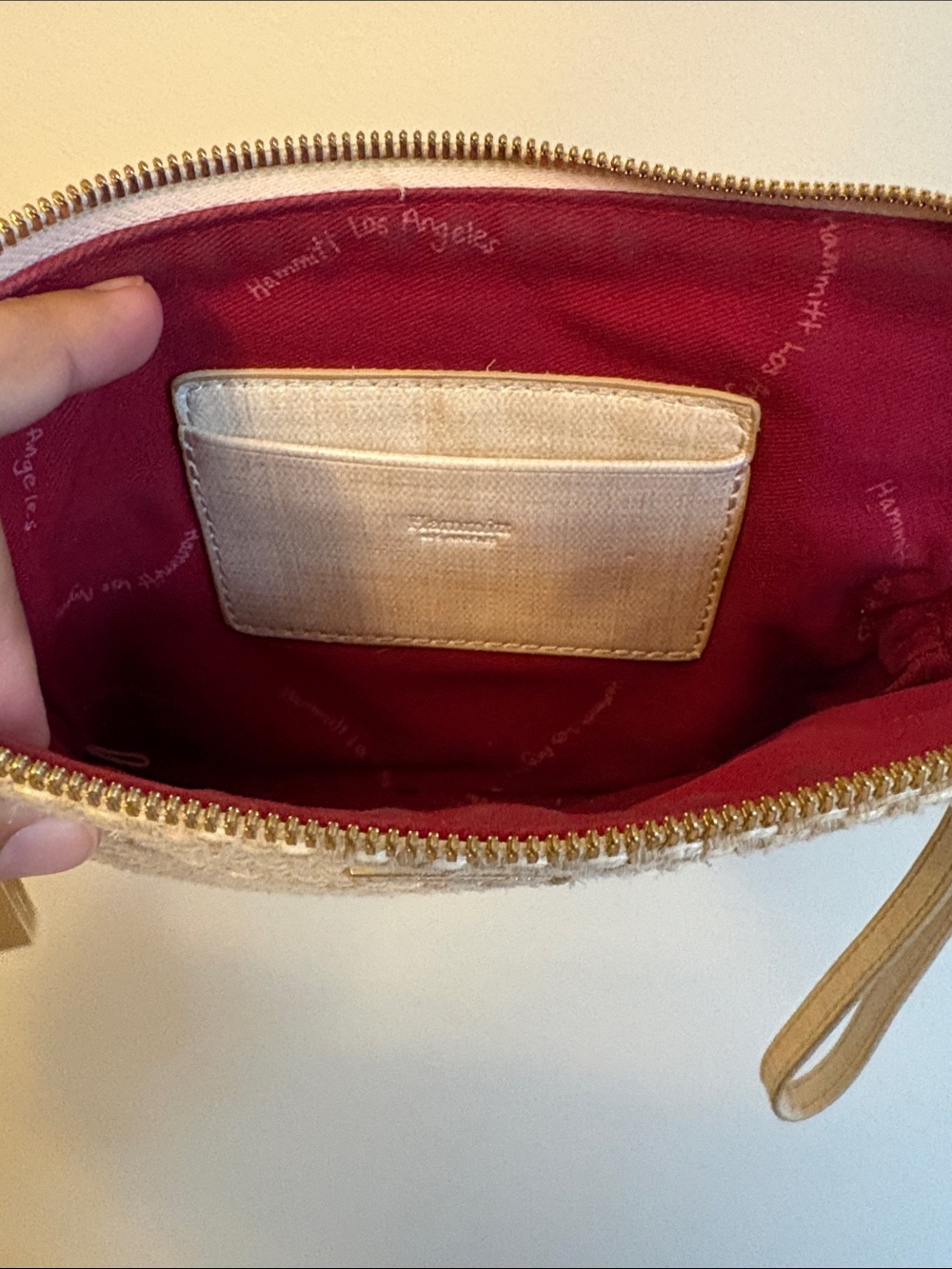 HAMMIT NASH SML RICCO RAFFIA CLUTCH - Picture 6 of 8